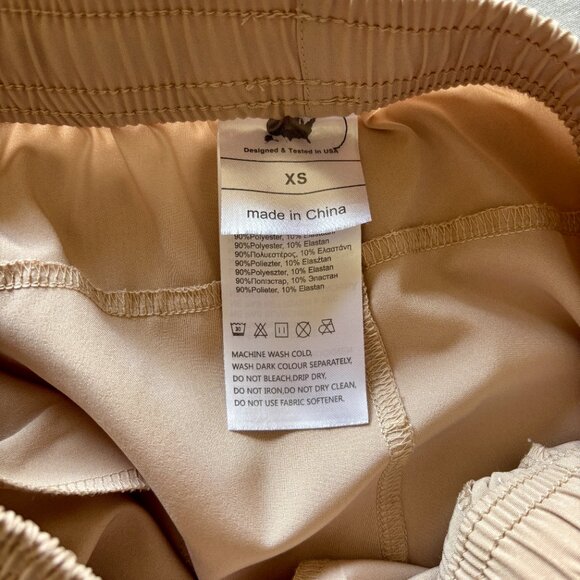 Women’s URBEST Beige Stretch Jogger Pants XS Techwear Style - Picture 9 of 9